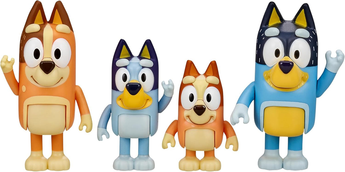 BlueY Set of 4 Articulated Figurines The Family, 6.3 cm